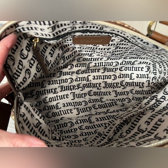 NWT Juicy Couture Chestnut Chino Glam Satchel - Picture 5 of 7